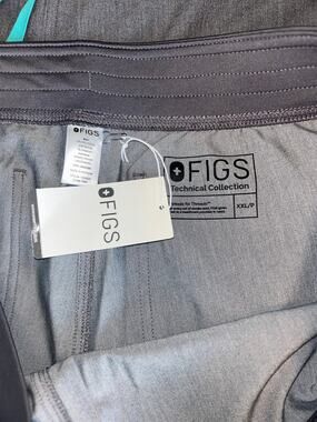 NEW Figs Livingston Scrub Pants in Graphite Size XXL Petite 3 Available